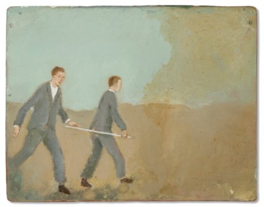 Untitled (two men with stick)