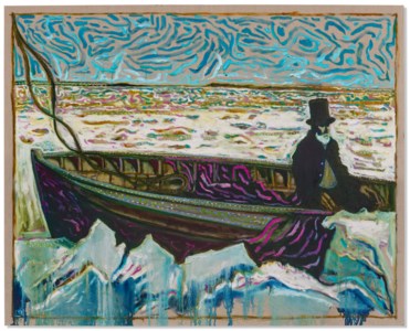Man on an icy sea (version z)