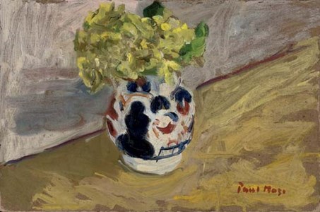 Yellow Flowers in an oriental vase