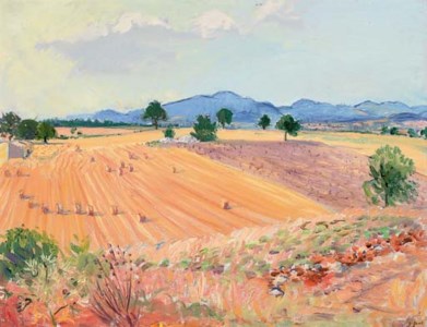 Bales of Corn on the Plateau D'Albion