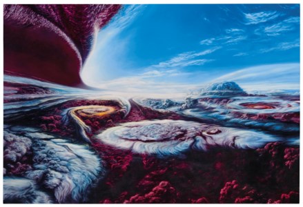 Glenn Brown, Jesus; The Living Dead (after ‘Jupiter Cloudscape’ 1982 by Adolf Schaller)