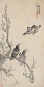Peach Blossoms and Birds