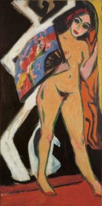 Ernst Ludwig Kirchner, Dodo mit grossem Fächer
