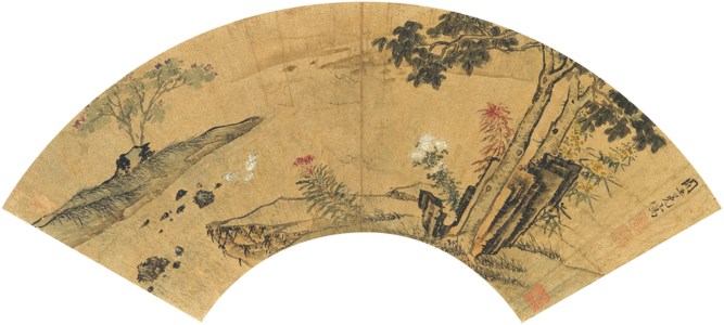 Geese and Flowers