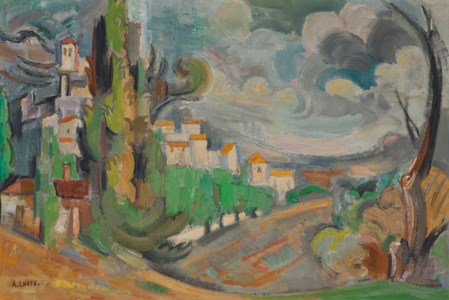 Paysage aux nuages