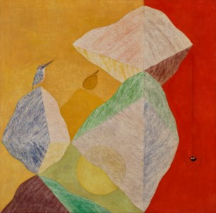 Jagdish Swaminathan, Untitled (Bird, Tree and Mountain Series)