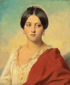 Portrait of an Italian girl, half length