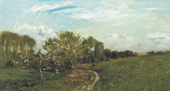 Les pommiers en fleur