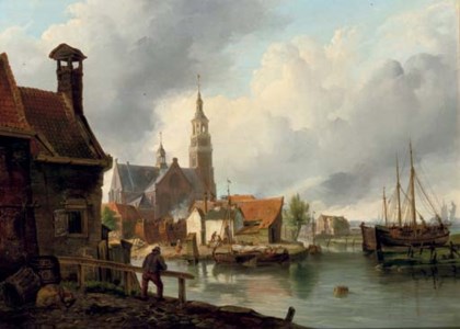 A shipwharf in Maassluis