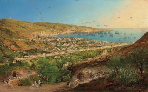 Panorama of the City of Valparaíso, Chile