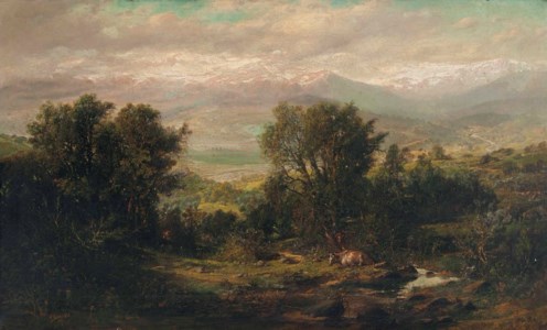 A valley in Chile, the Andes beyond