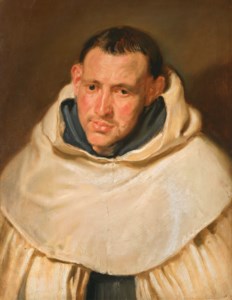 Portrait of a Carmelite monk, head and shoulders