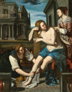 Artemisia Gentileschi, Bathsheba at her bath