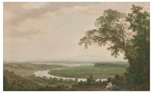 A view of the Tiber Valley towards the North from Monte Mario