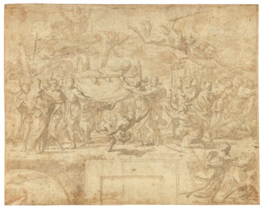 The Burial of the Virgin and the Punishment of Jephoniuas