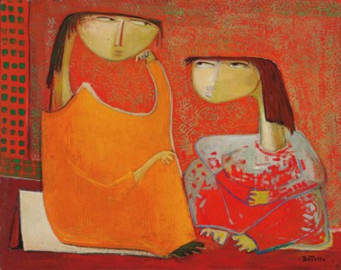 Two Women in Red