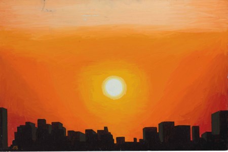 Untitled (Sunrise Over City)