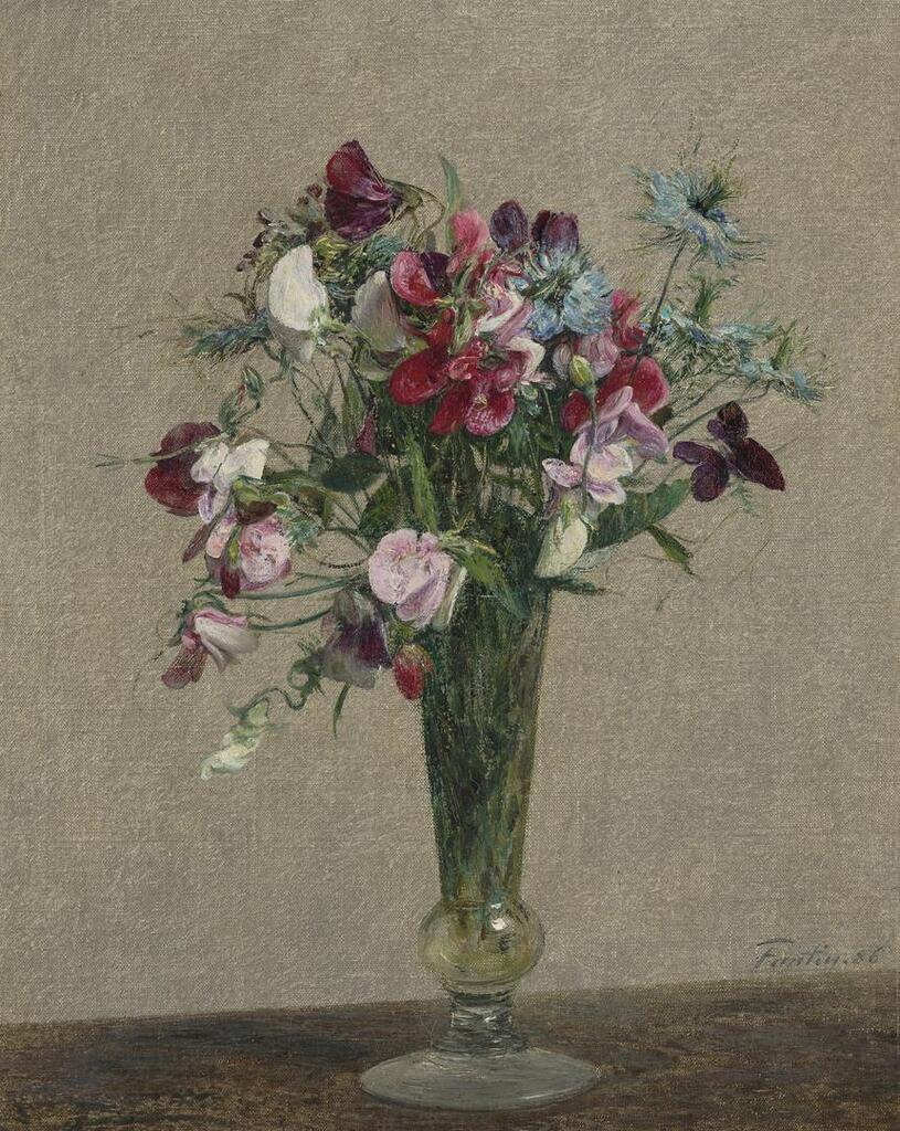 Henri Fantin-Latour, Pois de senteur et nigelles