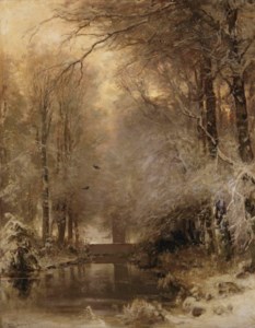 Achter het buiten; a forest in winter