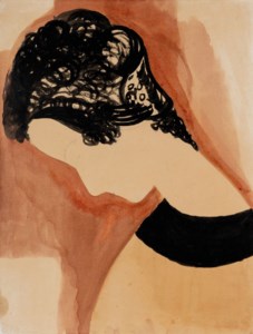 Profil de femme au chignon (Princesse Marie Bonaparte)
