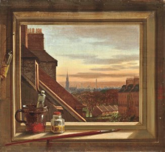 View from the studio window at Buccleuch Place