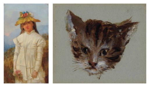 Aunt jessie; and Two studies of cats