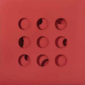 Paolo Scheggi, Intersuperficie curva dal rosso