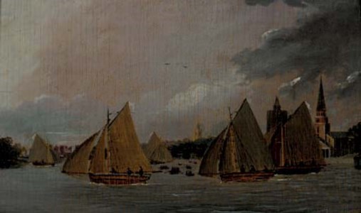 Boat racing on the River Thames