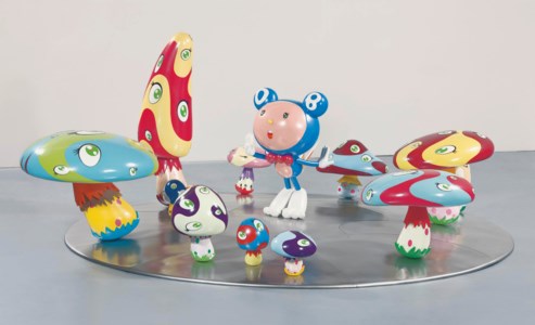 Takashi Murakami, DOB in the Strange Forest (Blue DOB)