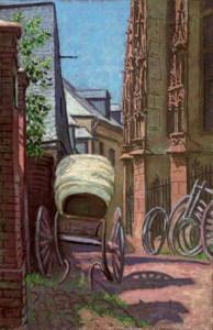 Carriages near Notre Dame