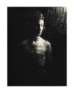 Portrait à travers en drap noir, c. 1938