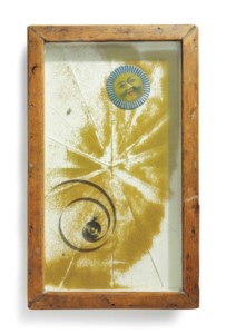 Untitled (Sand Tray with Sun Face)