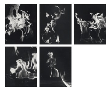 Five flame studies, 1950s