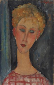 Amedeo Modigliani, La blonde aux boucles d'oreille