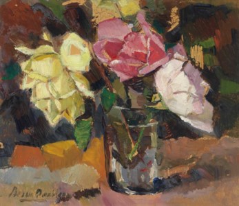 Flowers in a glass