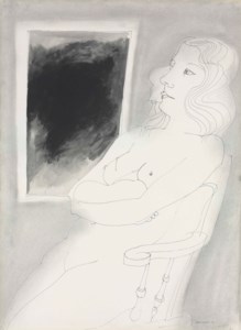 Seated nude