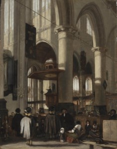 Interior of the Oude Kerk in Delft