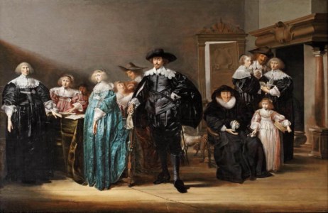 A group portrait of the Twent family in an interior