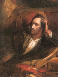 Faust in his study