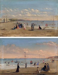 The Beach at Normandy; The Beach at Trouville: Two Works