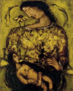 Femme, Enfant de Fleur