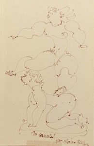 Two Acrobats; together with a companion drawing