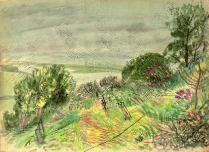 Rain in Spring; and four further works by the same hand