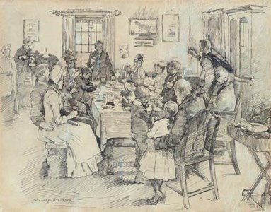 Study for 'The Health of the Bride'