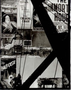 Untitled (5th. Avenue, Wall with Posters), c. 1923; Mid-Hudson (Geo. Washington), 1931; 42nd Street Looking Toward 2nd Avenue, c. 1923