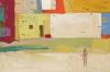 Untitled (Cityscape with Figure)