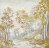 Two watercolors with oil