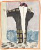Two fashion studies for "Gazette du Bon Ton."