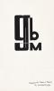 EDWARD MCKNIGHT KAUFFER (1890-1954).  [GOTHAM BOOK MART LOGO DESIGN]. Original ink maquette. Circa 1950s. 10¼x7¾ inches, 26x19½ cm.
