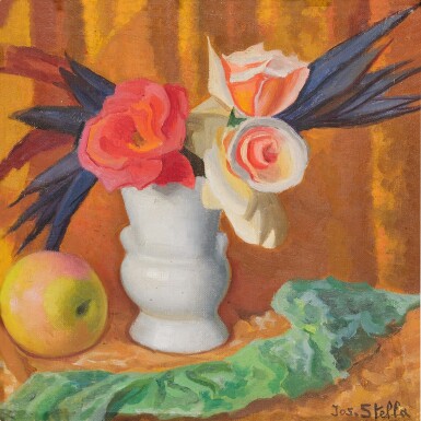 Vase with Flower and Apple